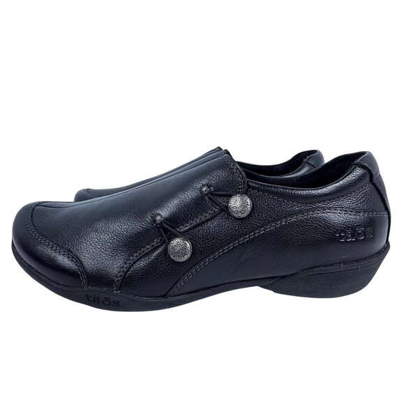 TAOS Women's Encore Black Leather Slip On Round Closed Toe Size 9.5 - Picture 4 of 11